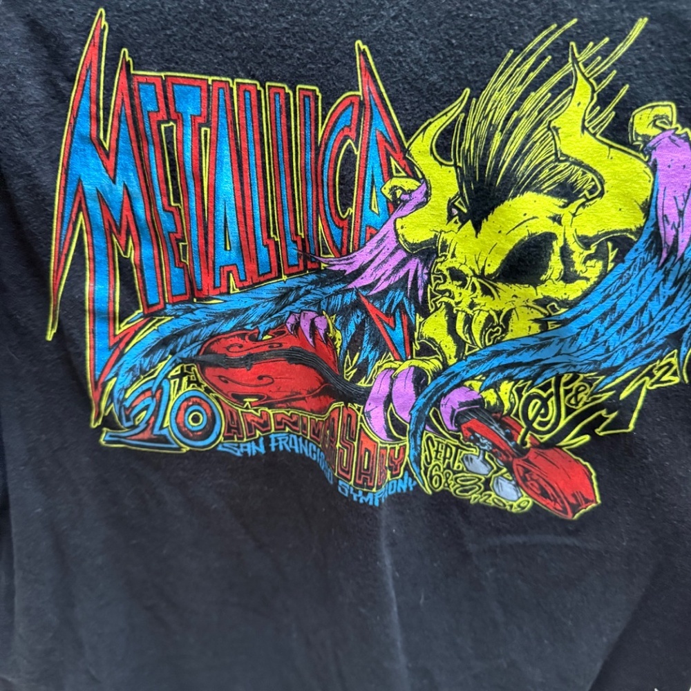 Metallica 20th Anniversary Concert San Francisco T Shirt Size Large - Picture 6 of 10